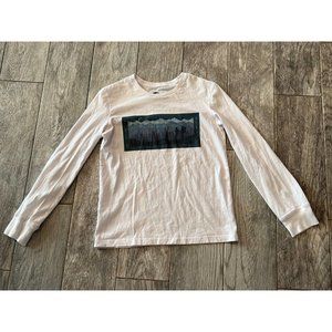 Zyia Active Long Sleeve Tee Shirt XS Extra Small HOLE Mountain Graphic‎ T-Shirt